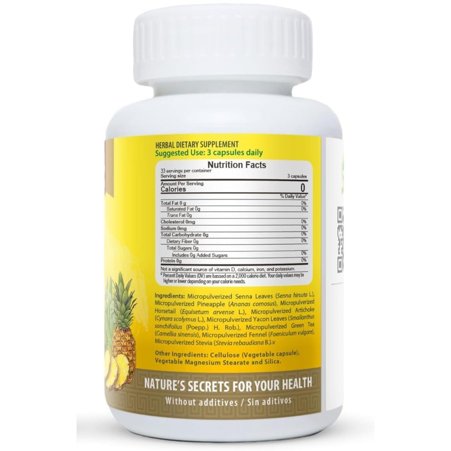 HANAN PERUVIAN SECRETS Hanan Piñalax Capsule 100 Count