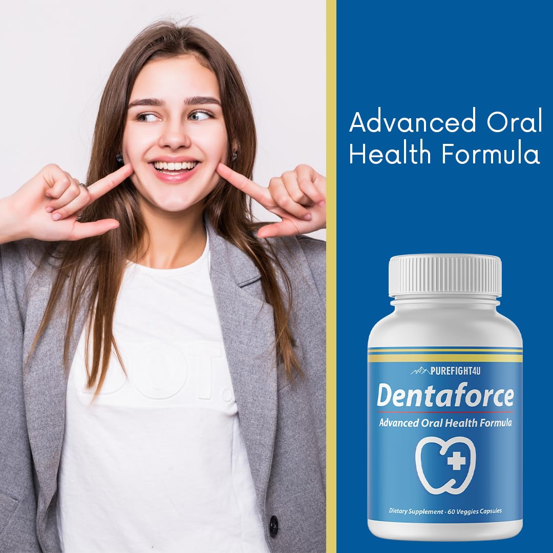 PureFight4U DentaForce Advanced Oral Health Formula Dietary Supplement 60 Capsules