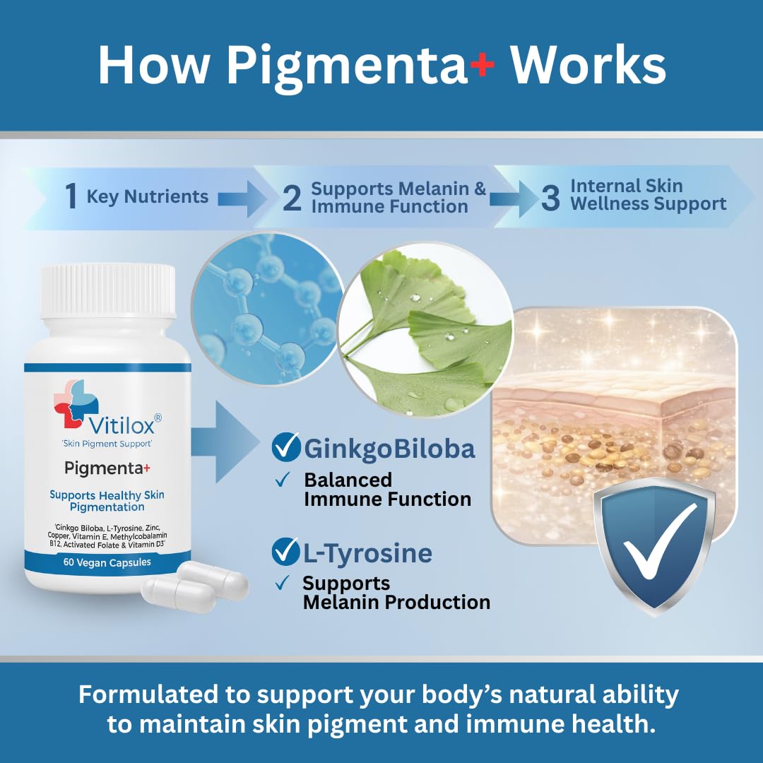 Vitilox Pigmenta+ Advanced Skin Tone Support Capsule 60 Count