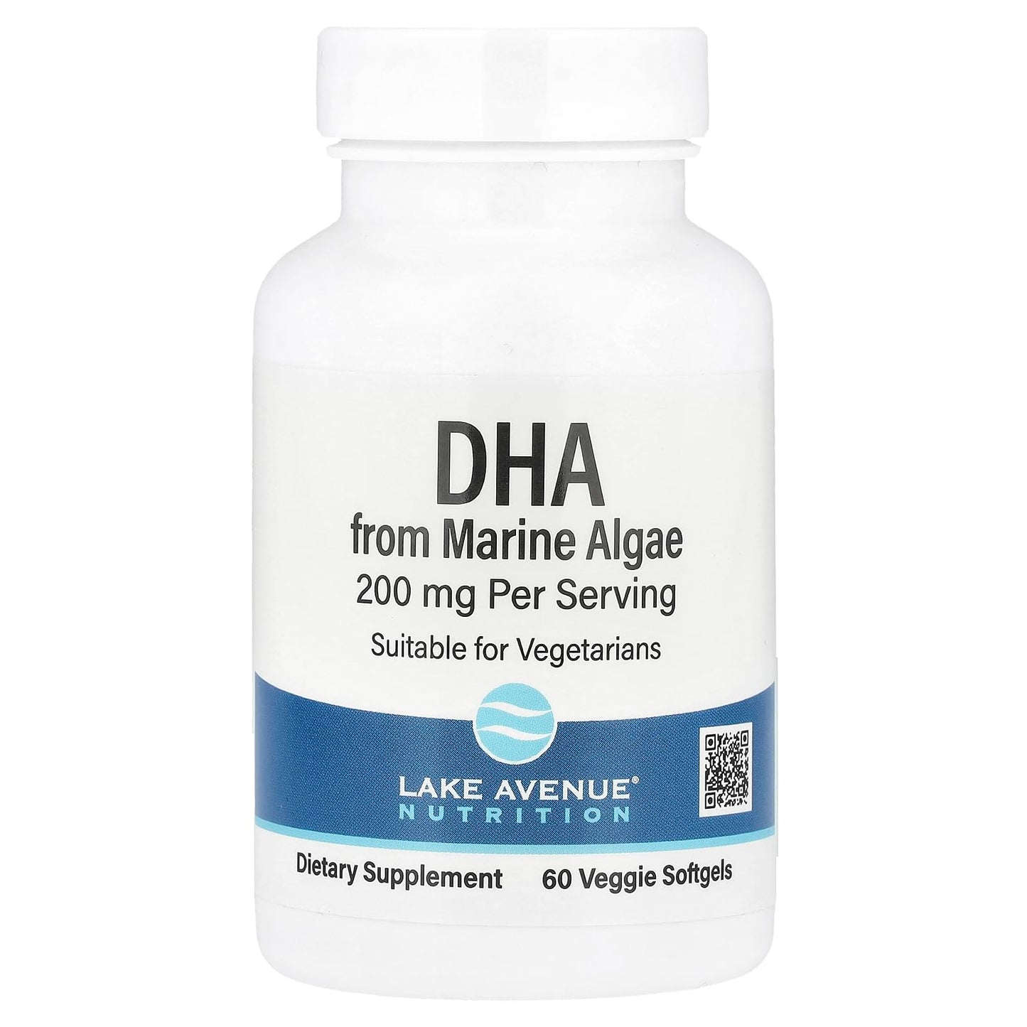 Lake Avenue Nutrition DHA from Marine Algae 200 mg Softgel, 60 Softgels