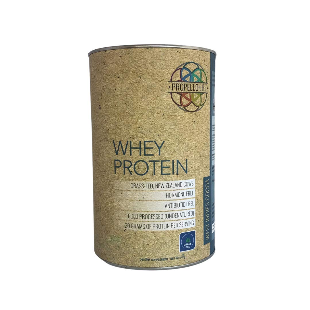 Propello Life Grass-Fed Whey Protein Powder West Indies Cocoa, 17 Servings