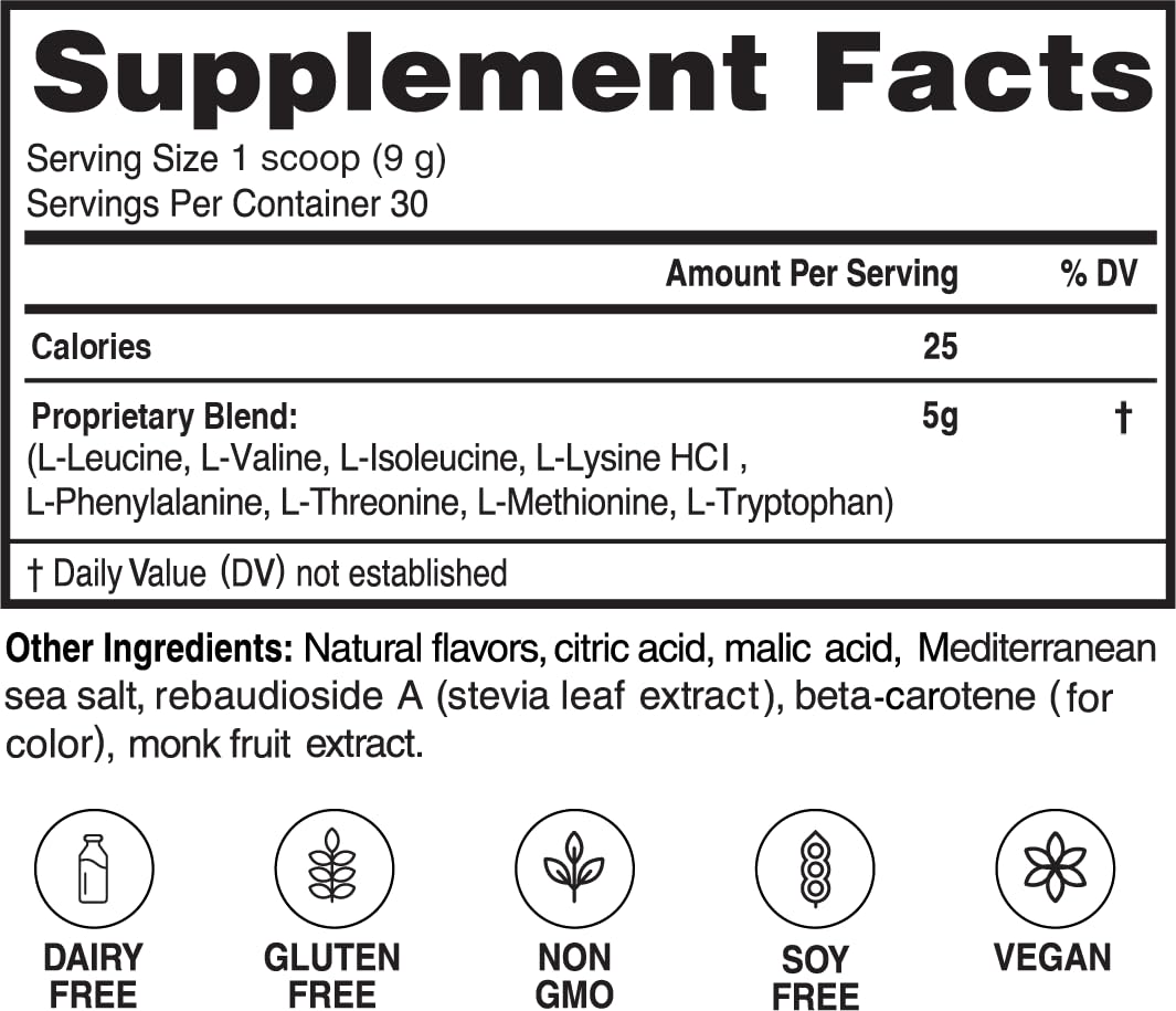 Advanced Bionutritionals Advanced Amino Powder, 6.92 oz, Citrus Zest