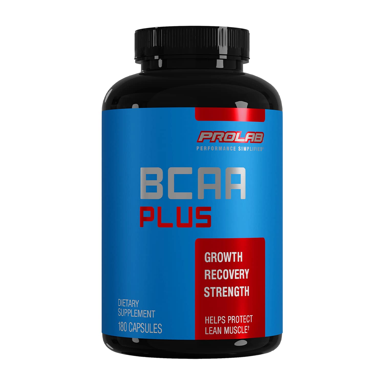 ProLab BCAA Plus Branched Chain Amino Acid Capsules, 180 Capsules
