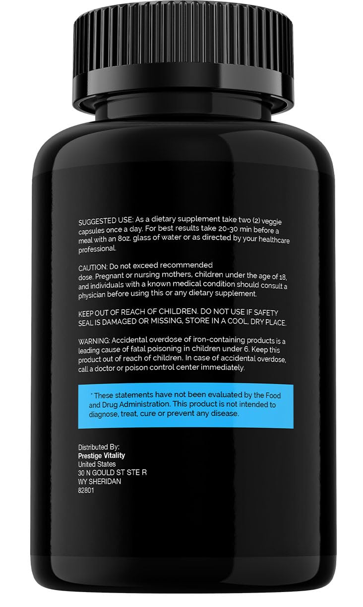 Indelo VeeloBooster Next Generation Male Support Capsules, Maximum Strength Formula, 120 Capsules