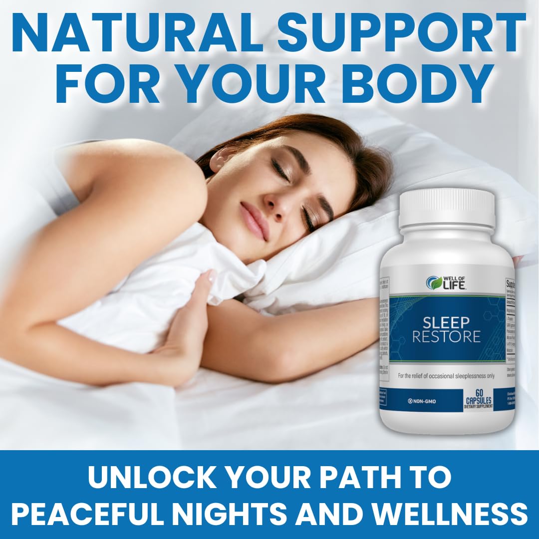Well of Life Sleep Support Supplement for Adults Capsule 60