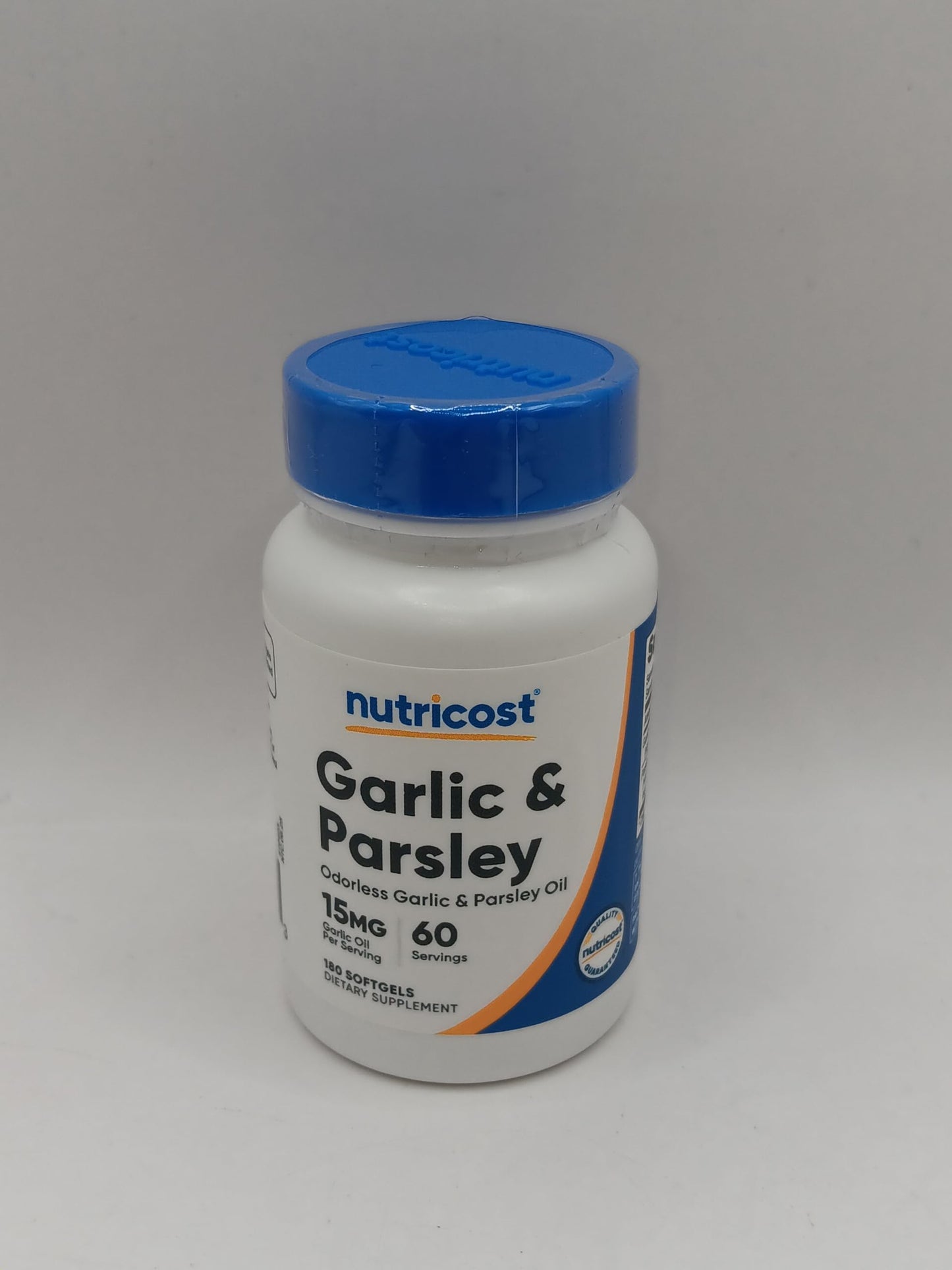 Nutricost Odorless Garlic Oil & Parsley Oil Softgels 180 Count