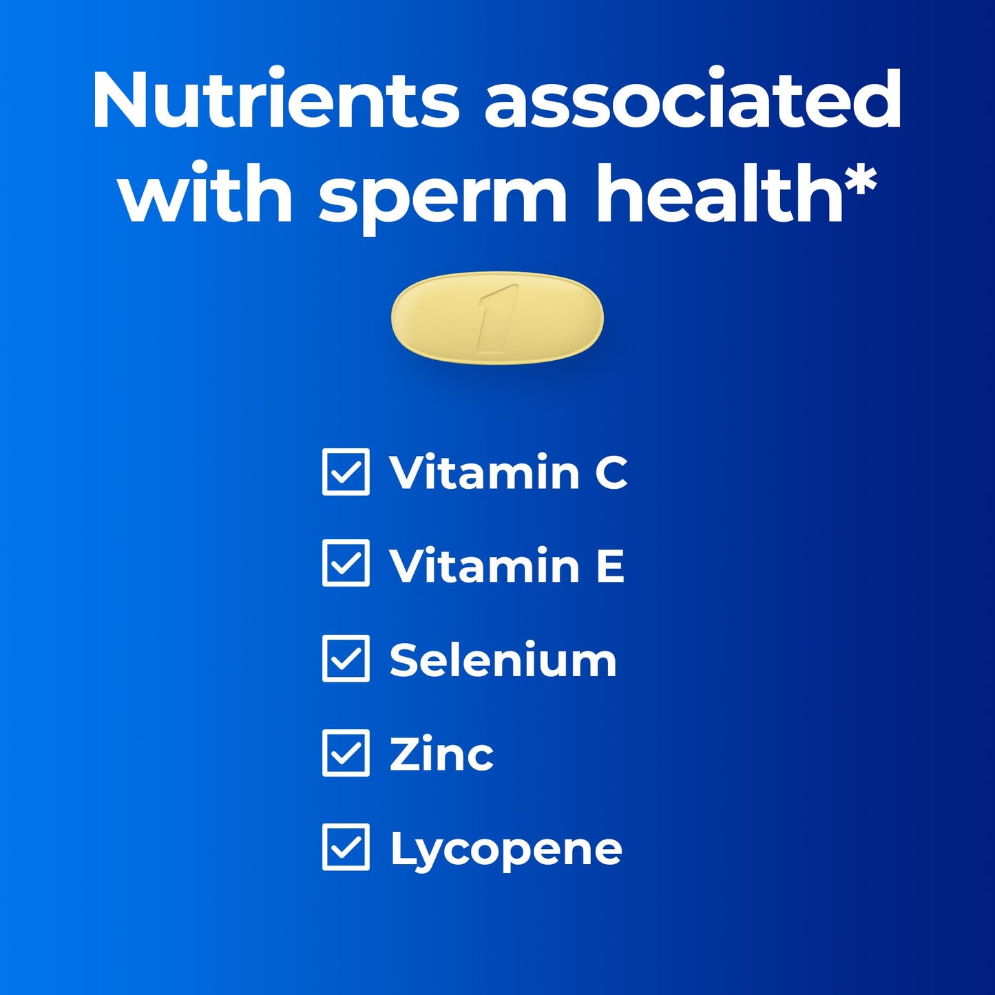 ONE A DAY Men's Pre-Conception Health Multivitamin to Support Sperm Health, 30 Tablets