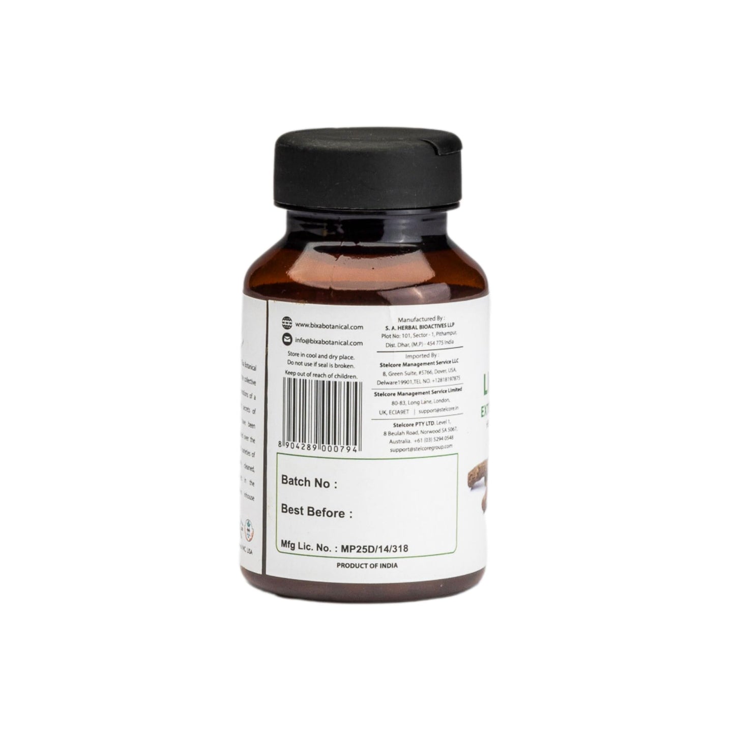 bixa BOTANICAL Licorice Root Extract Capsule, 60 Capsules