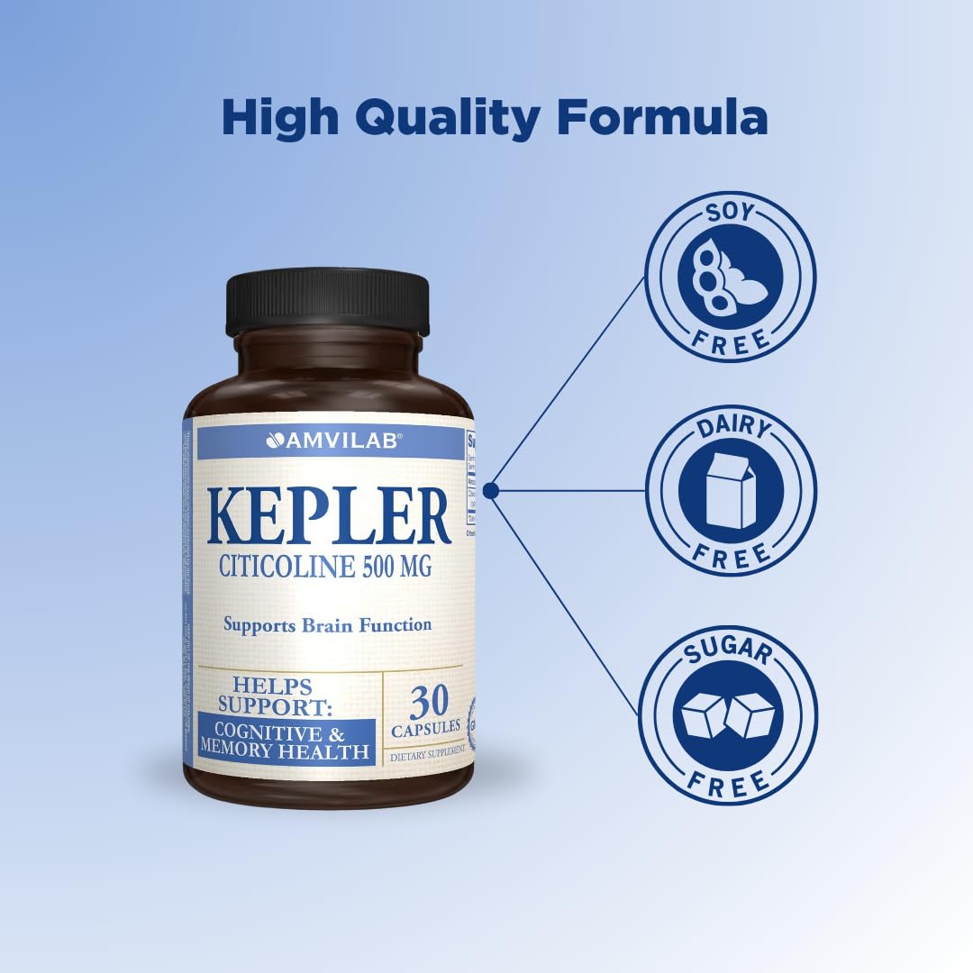 AMVILAB Kepler CDP Choline Supplement 30 Capsules