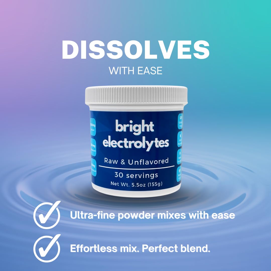 Bright Electrolytes Hydration Electrolyte Powder, 5.5 oz Jar