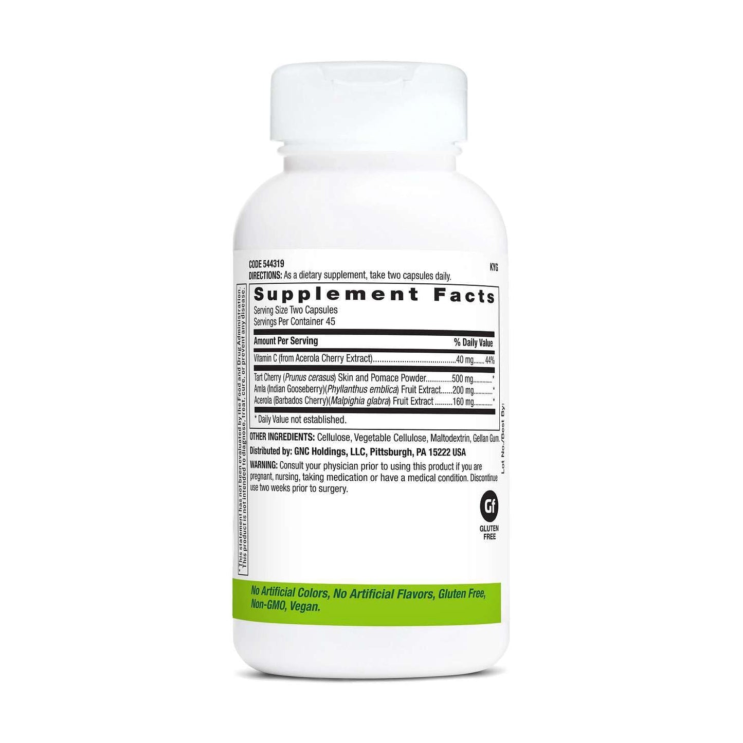 GNC SuperFoods Cherry Complex, 3 Powerful Super Fruits, 90 Capsules