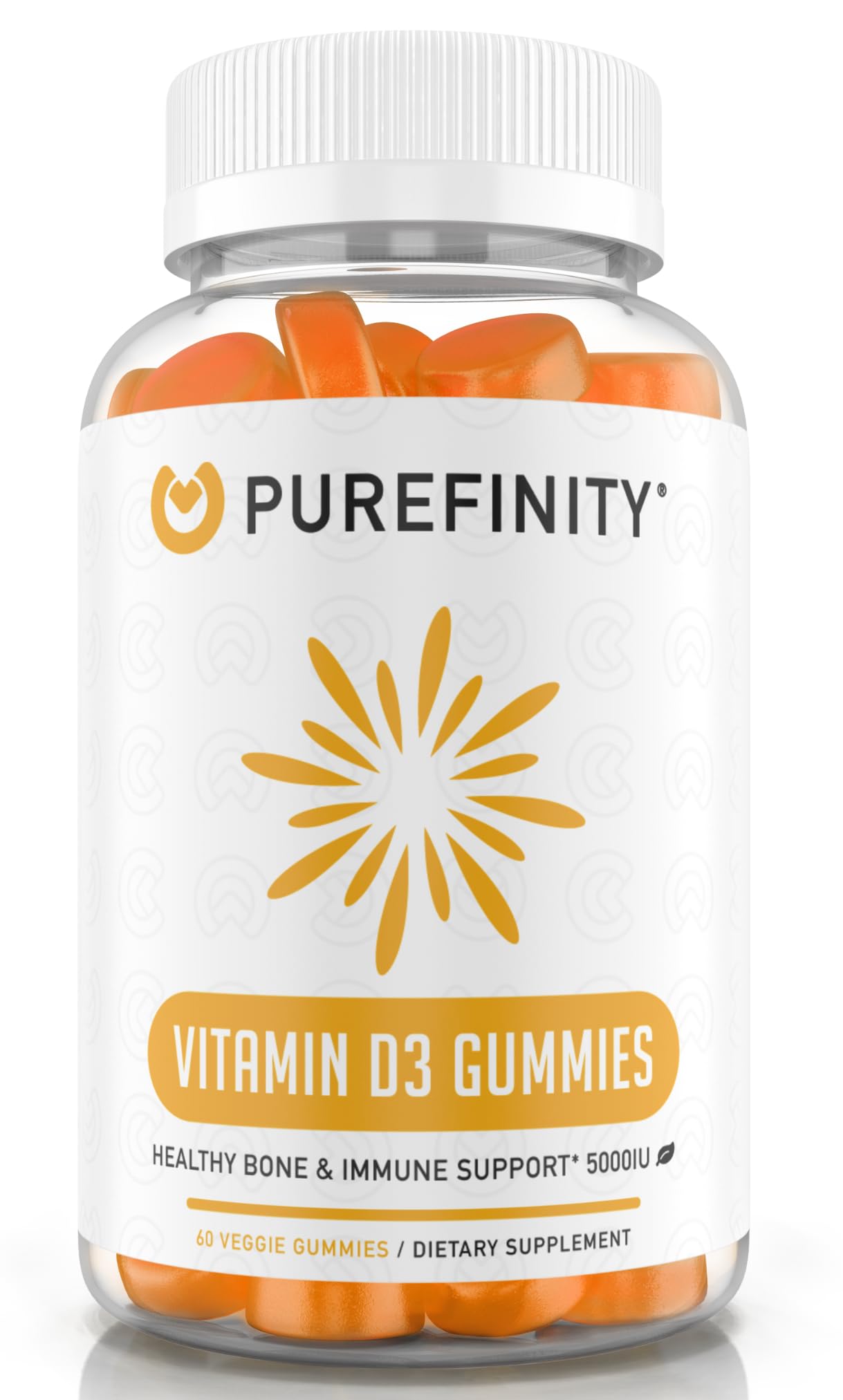 PUREFINITY Vitamin D3 5000 iu Gummies, 60 Count