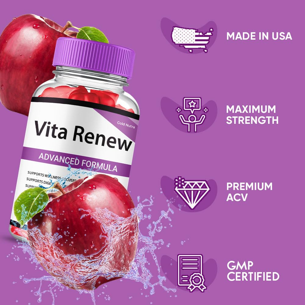 Gold Nutra Vita Ren Gummies, Vita ACV Gummies, 1 Count