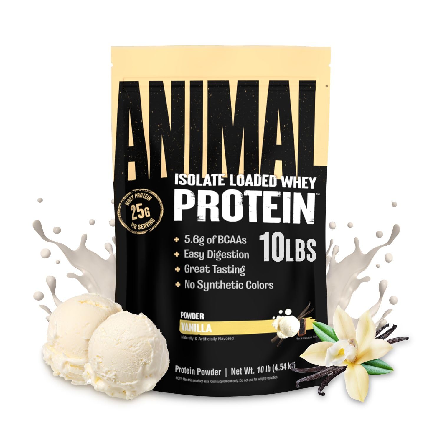 Animal Whey Isolate Protein Powder Vanilla - 160 Servings