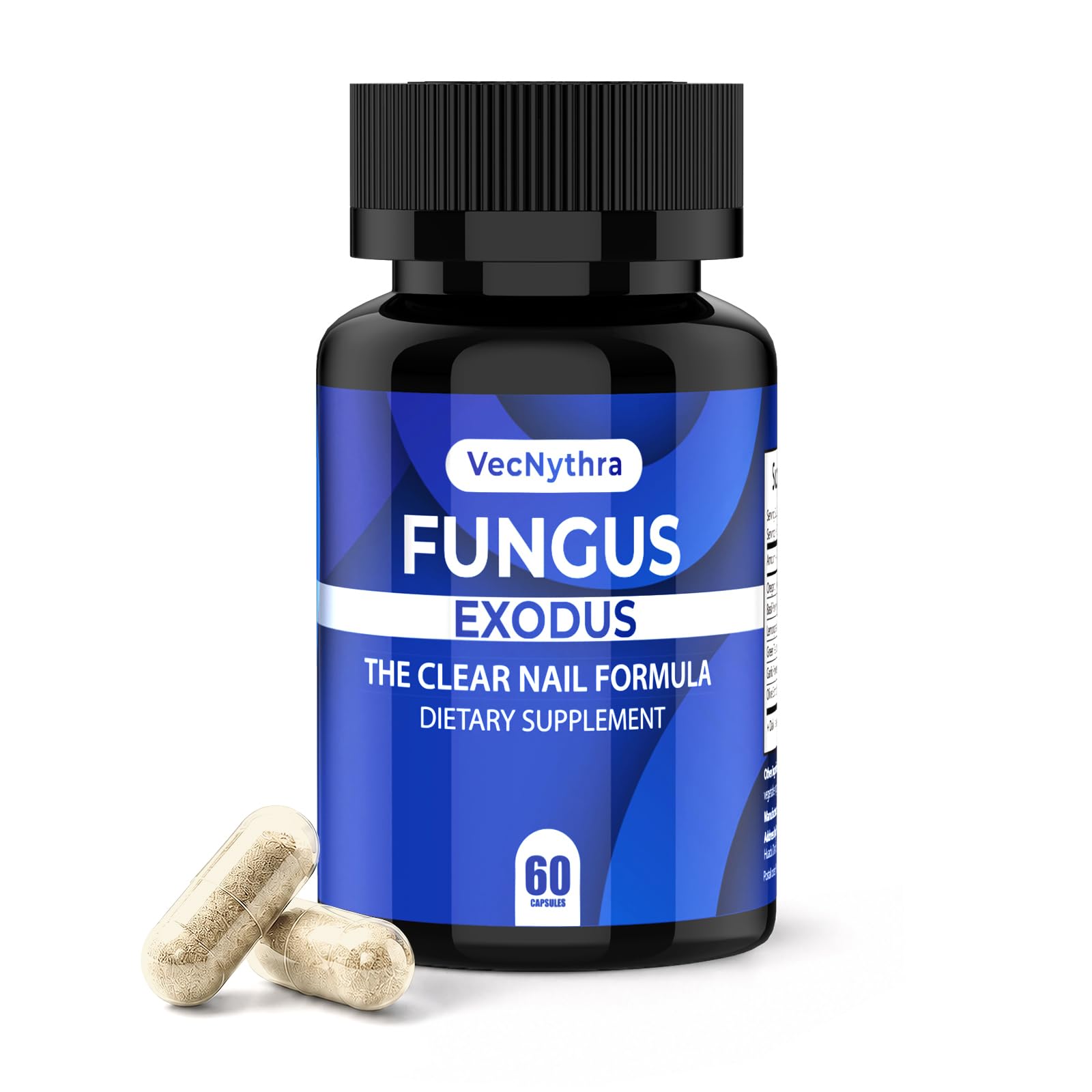Jitesy Fungus Exodus - Botanical Support for Clear Nails - Plant-Based Dietary Supplement, 60 Capsules