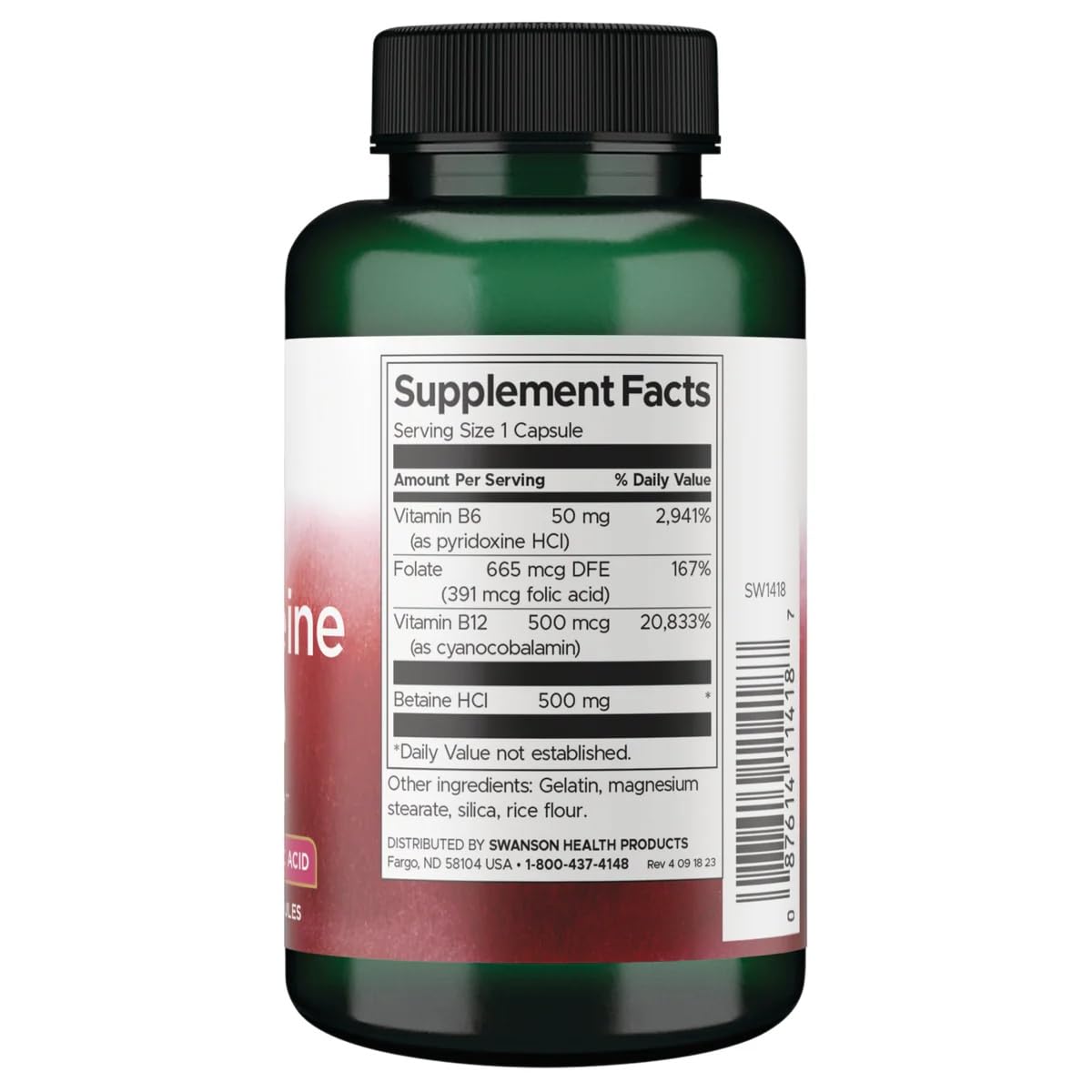 Swanson Premium Brand Homocysteine Formula Capsules 240