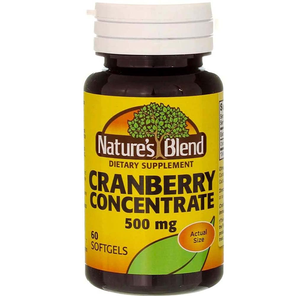 Nature's Blend Cranberry Concentrate 500 mg Softgel 60 Count