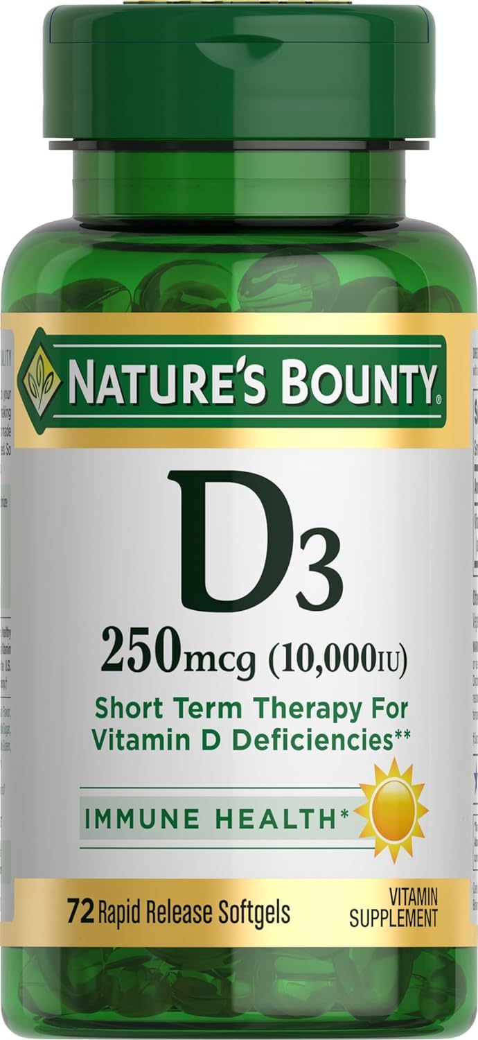 Nature's Bounty D3-10,000 IU Softgels 288 Count