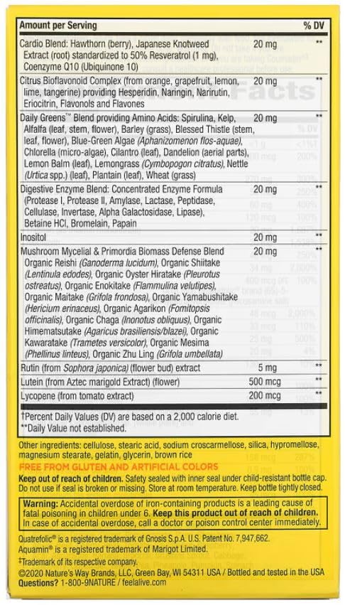Nature's Way Once Daily Ultra Potency Multivitamin Tablets, 60 Count
