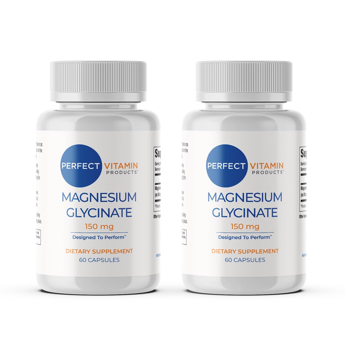 Perfect Vitamin Products Magnesium Glycinate 150mg Capsules, 120 Count