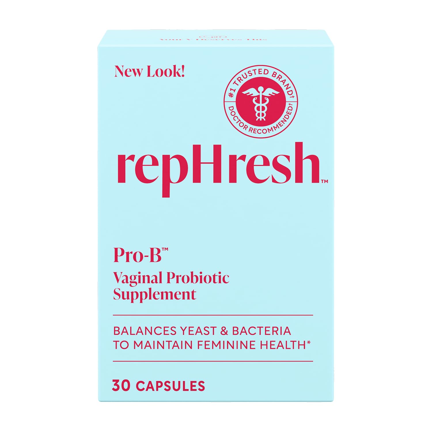 Rephresh Pro-B Vaginal Probiotic Supplement Capsules 30 Count
