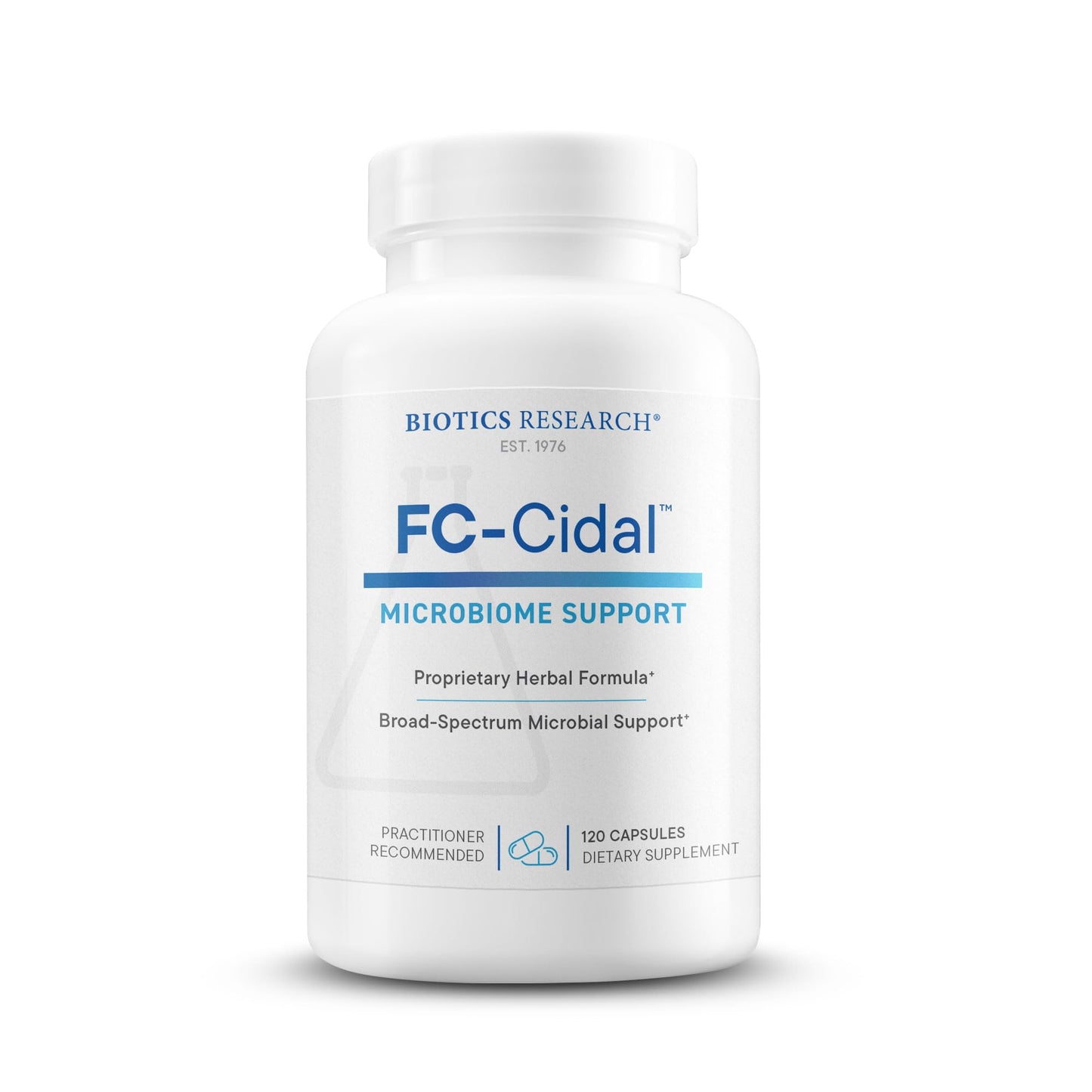 BIOTICS RESEARCH FC Cidal Herbal Blend Complete GI Gut Health Capsule 120 Count