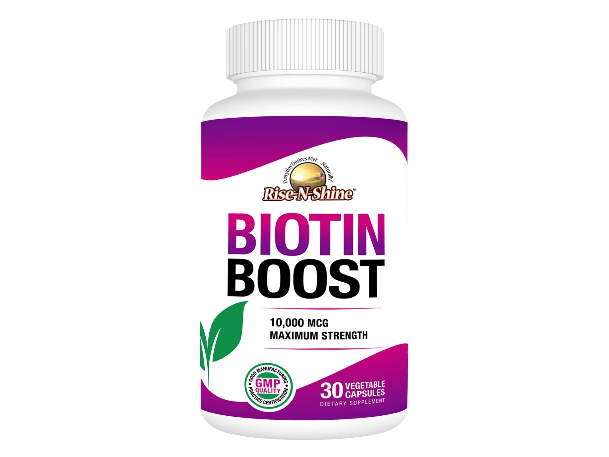 Rise-N-Shine Biotin Boost 10,000 mcg Capsule 30 Count