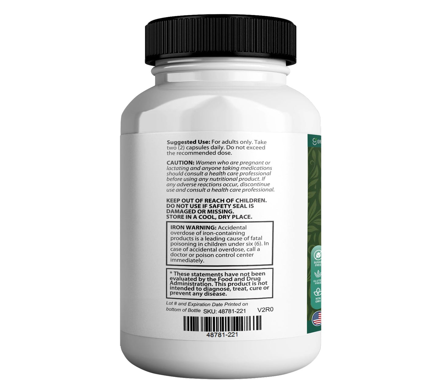 GREENVIFY Kerabiotics Max Hair, Skin & Nails Premium Formula Capsules, 120 Count