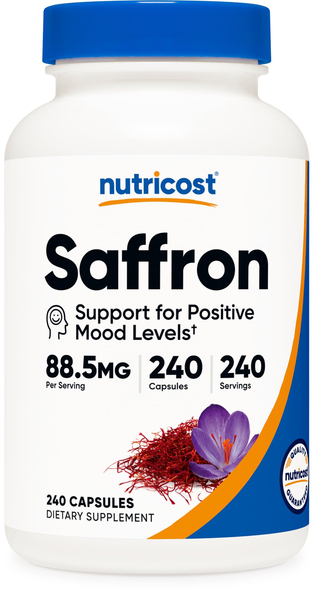 Nutricost Saffron Extract 88.5mg, 240 Capsules