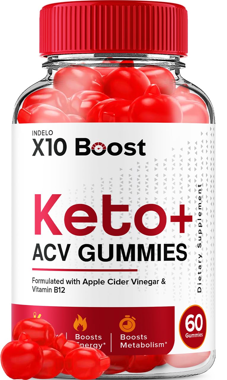 Indelo X10 Boost Keto ACV Gummies 60 Count