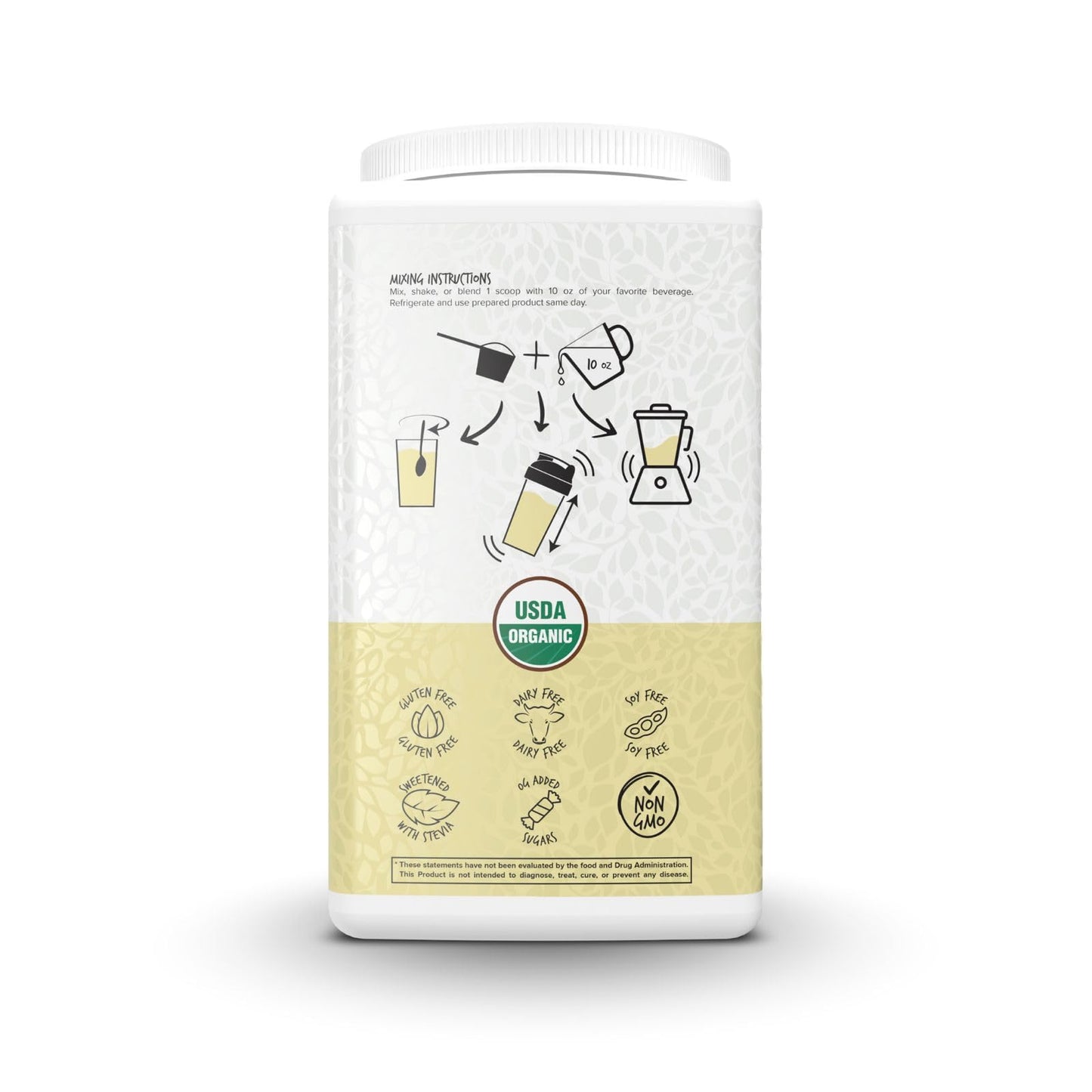 Portions Master Vegan Protein Blend, Pea Hemp Goji + MCT Powder Vanilla, 26.4 Servings