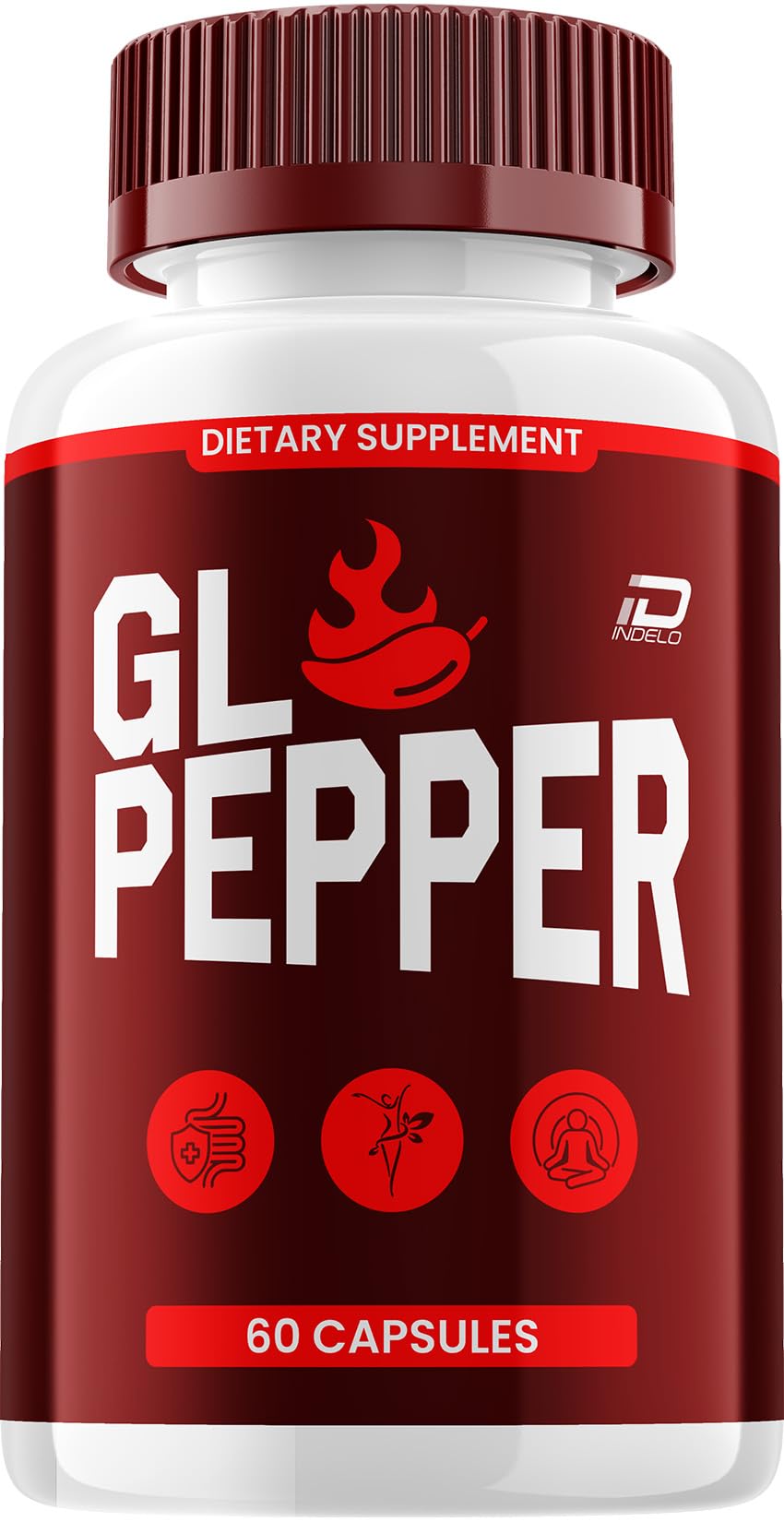 Indelo GL Pepper Capsules 800mg, 60 Capsules