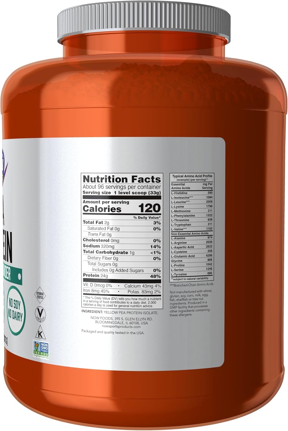 NOW Foods Pea Protein Powder 112
