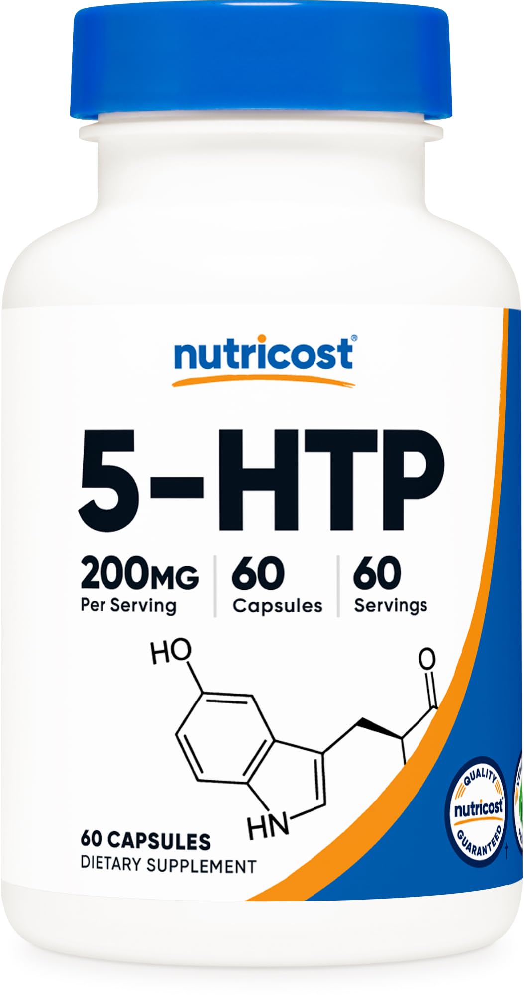 Nutricost 5-HTP 200mg Capsules, 60 Count