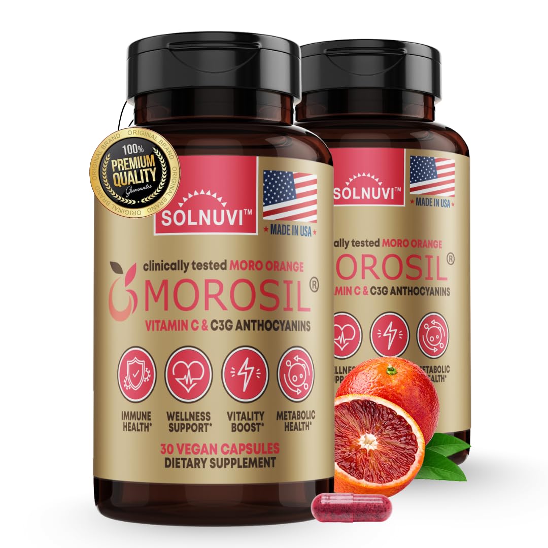 SOLNUVI Morosil Clinically Tested C3G Supplement Capsules, 30 Count