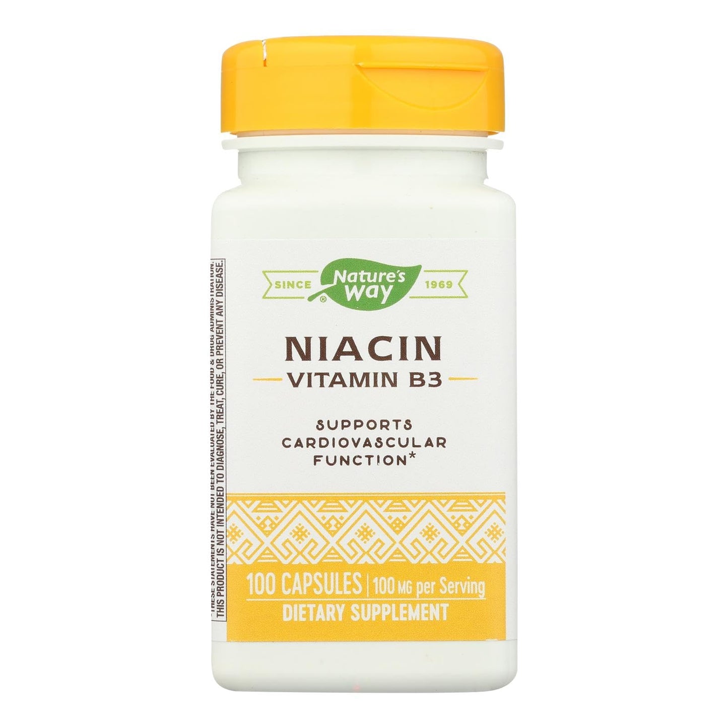 Nature's Way Niacin 100 Mg Capsules, 100 Count