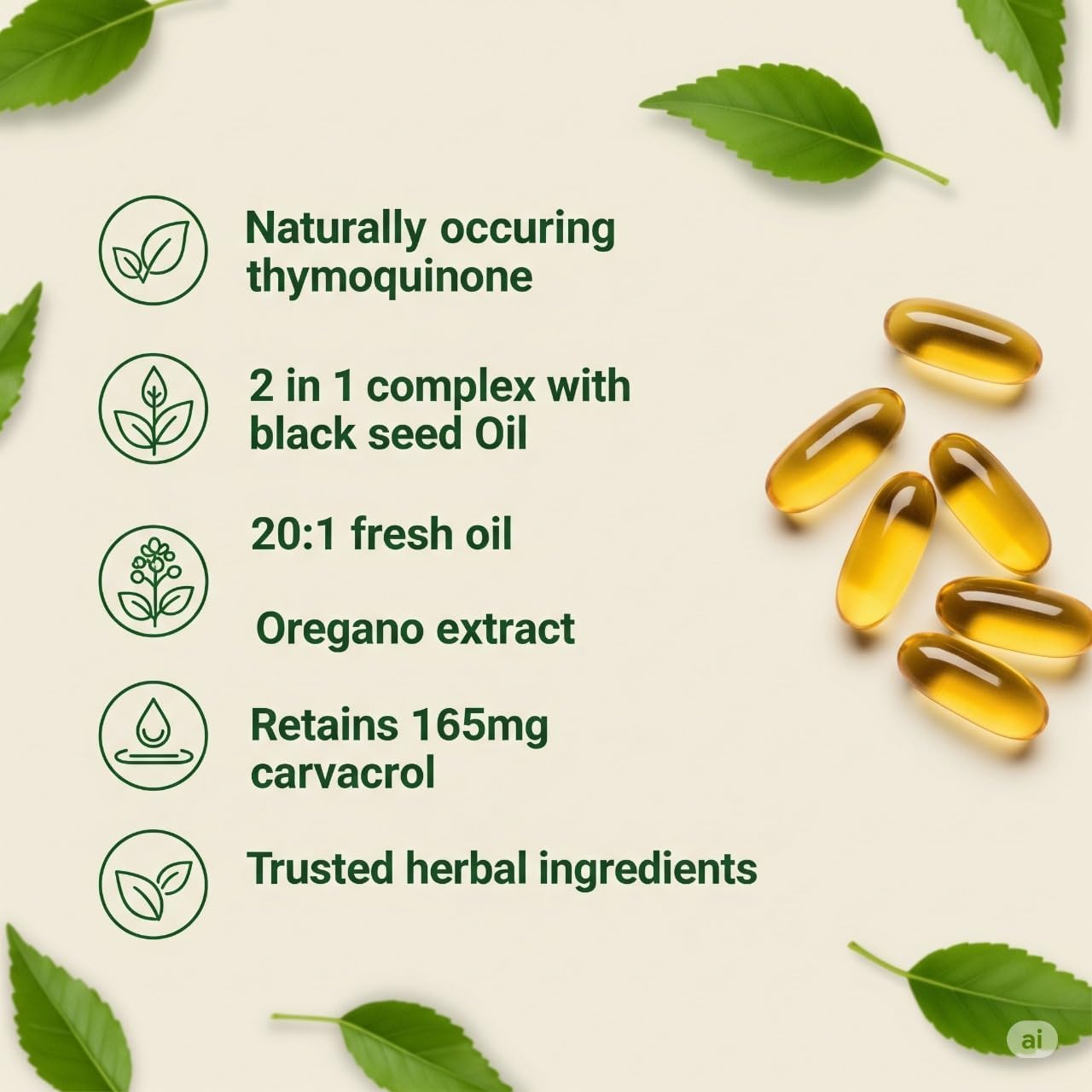 Cures For Life Oil of Oregano Softgels, 300 Softgels, 2-in-1 Immune Support & Digestive Health