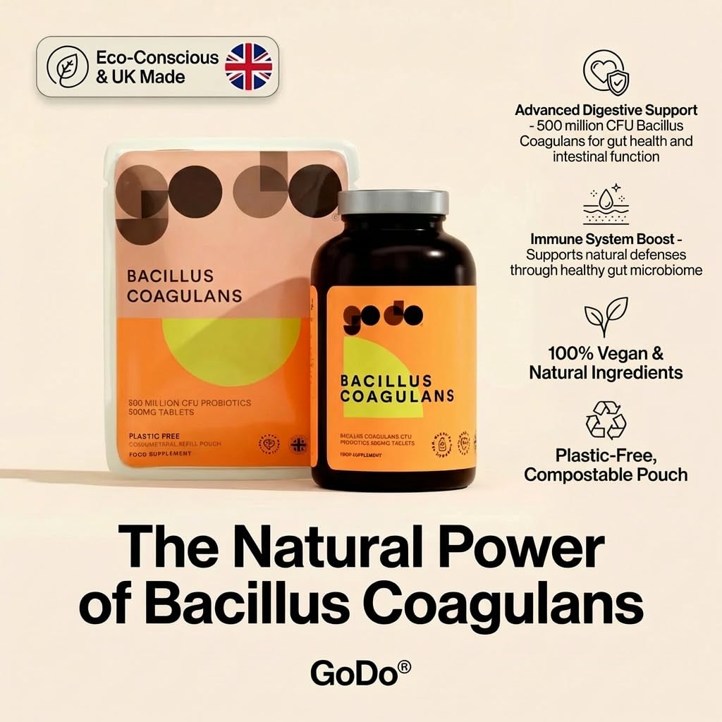 Fitness Health Bacillus Coagulans 500 Million CFU Live Probiotics, 120 Tablets