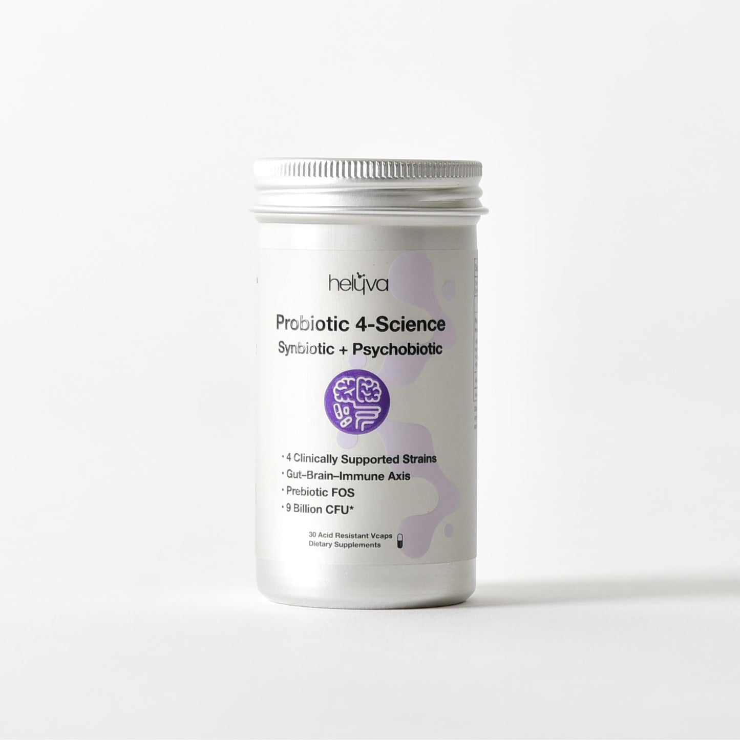 Helyva Probiotic Supplement for Gut Brain and Immune Support Capsule, 30 Count