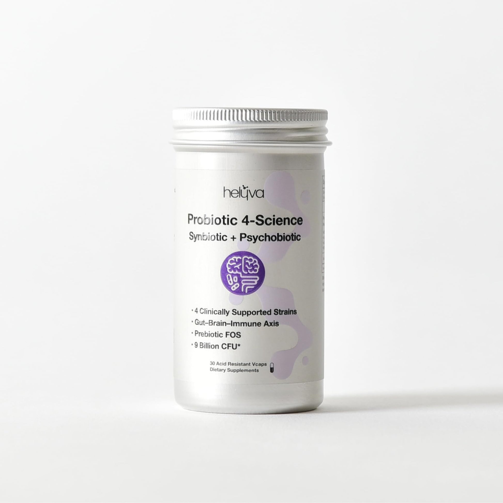 Helyva Probiotic Supplement for Gut Brain and Immune Support Capsule, 30 Count