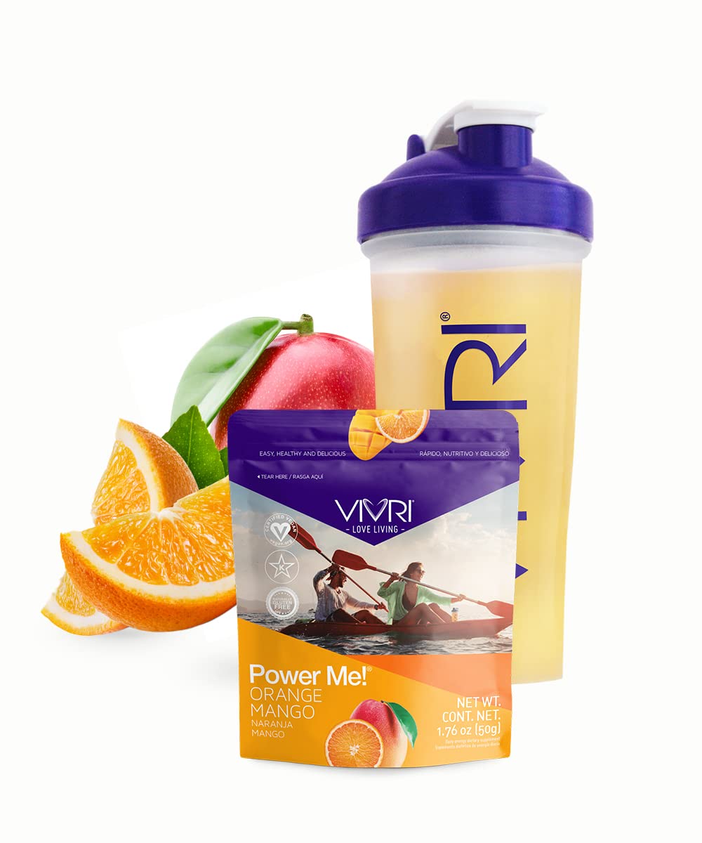 VIVRI 10 Day ENS Challenge Shake Me! Power Me! Cleanse Me! Meal Replacement Shake & Protein Powder Detox & Energy, Powder, 1