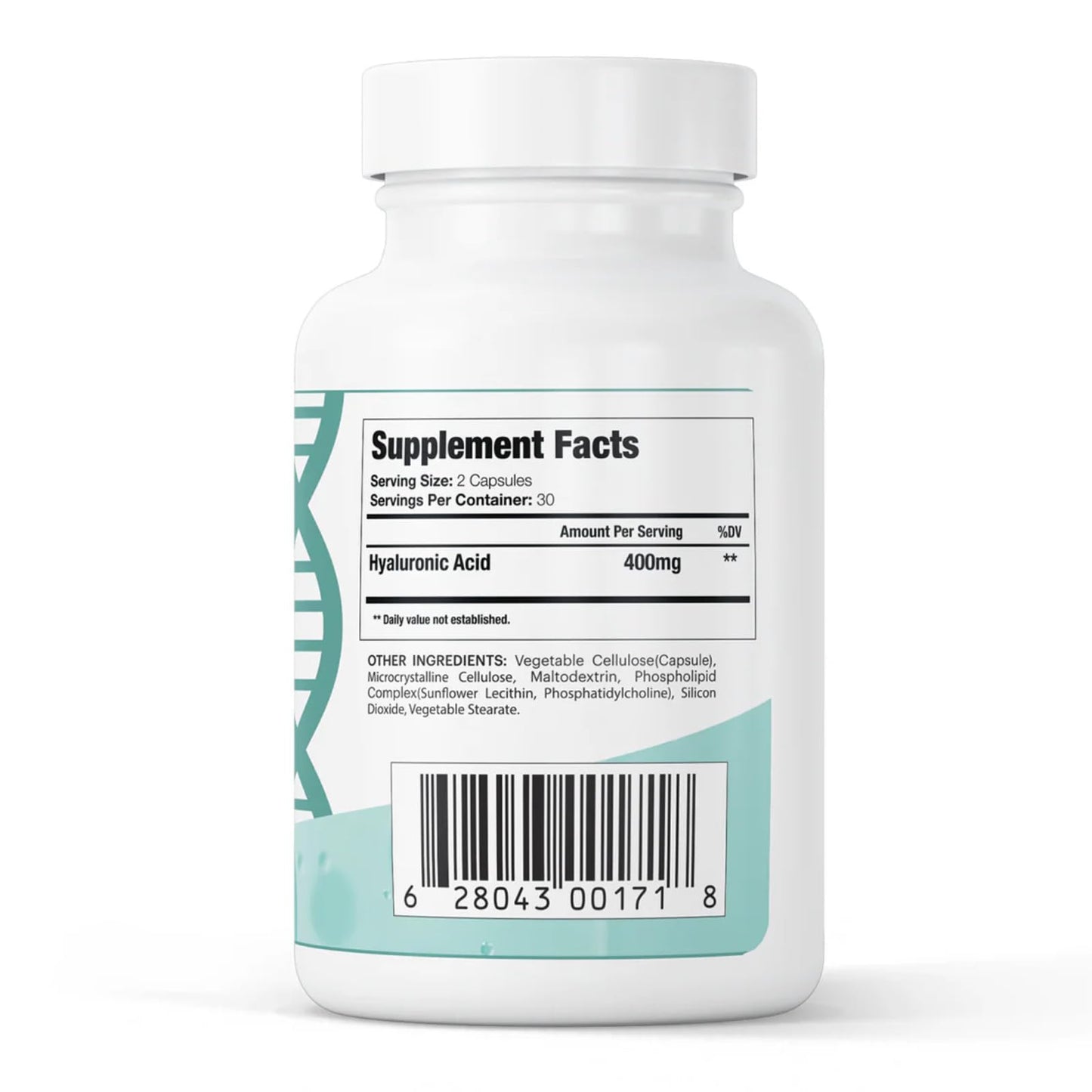 GenuinePurity Liposomal Hyaluronic Acid Supplement - Advanced HLA 400mg for Deep Tissue Hydration, Joint Lubrication & Skin Elasticity - Premium Anti-Aging Moisture Support, 60 Capsules