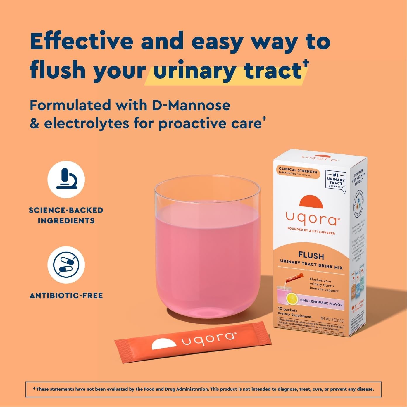 Uqora Flush Urinary Tract Powder 1.7 oz