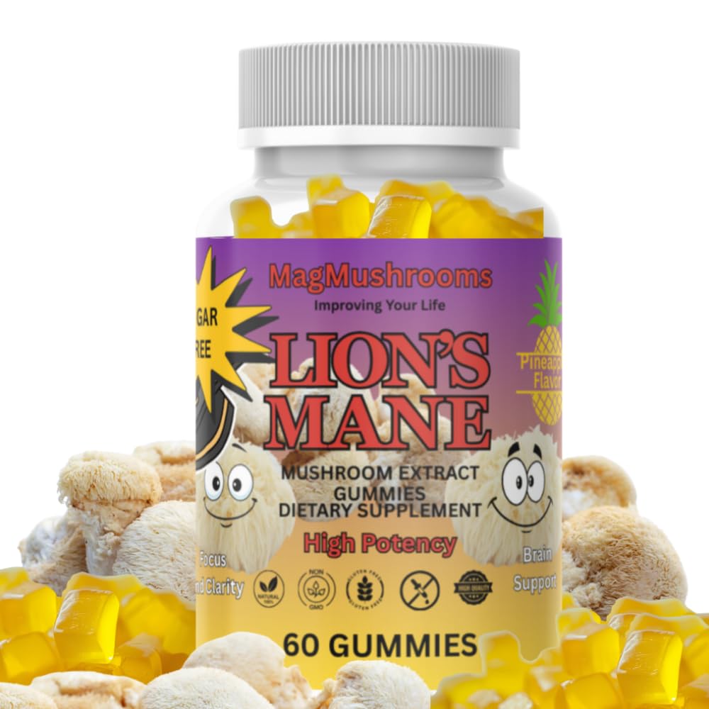 Mag Mushrooms Lion’s Mane Gummies, 60 Gummies