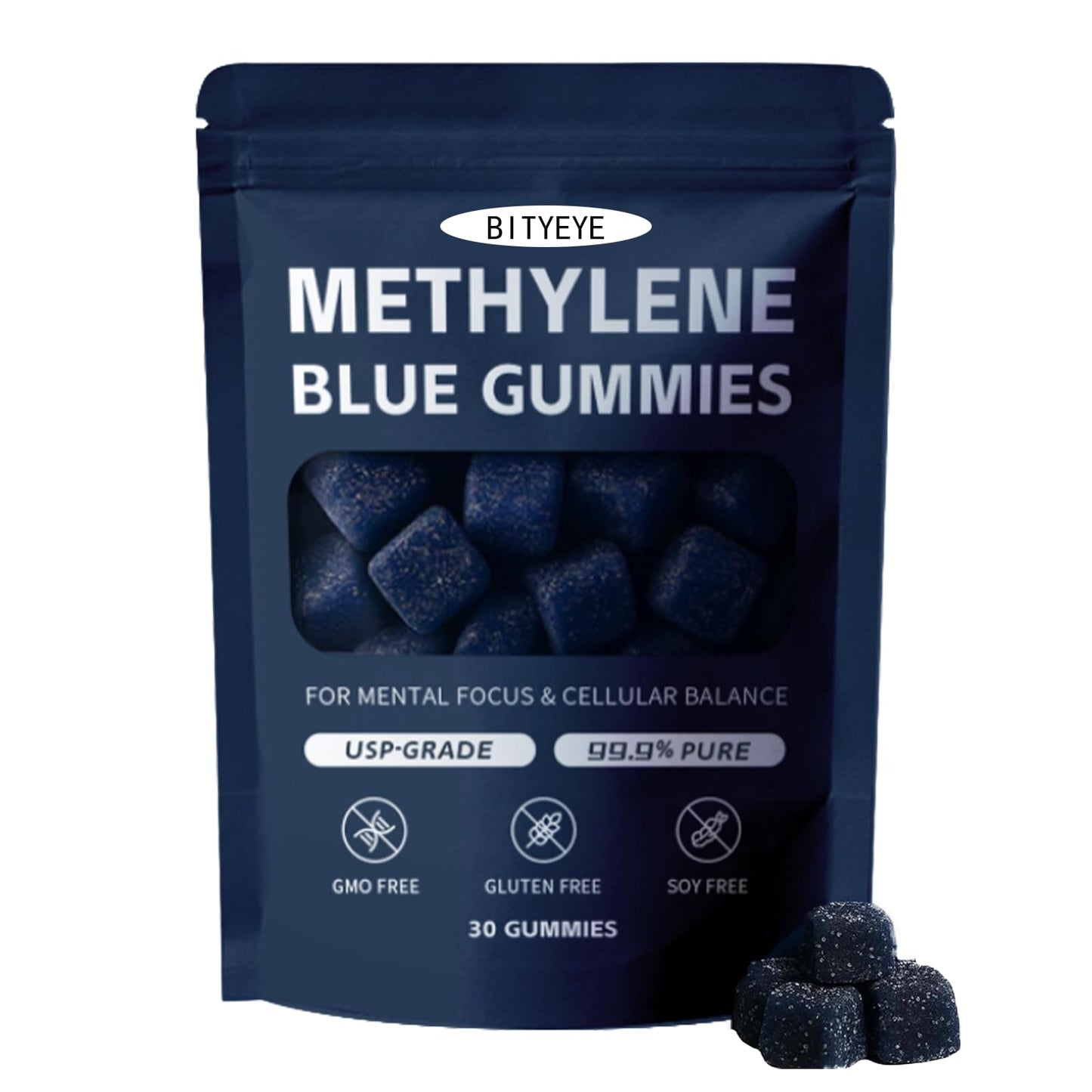 BITYEYE Methylene Blue Gummies, Gummy, 1 Pack