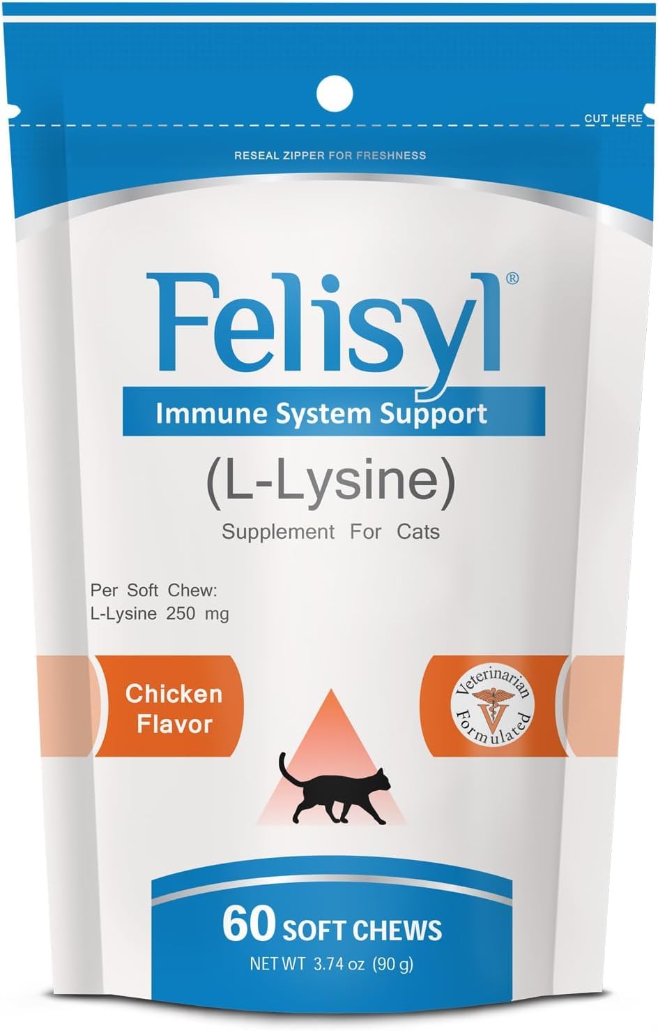 Felisyl L-Lysine Soft Chews for Cats 60
