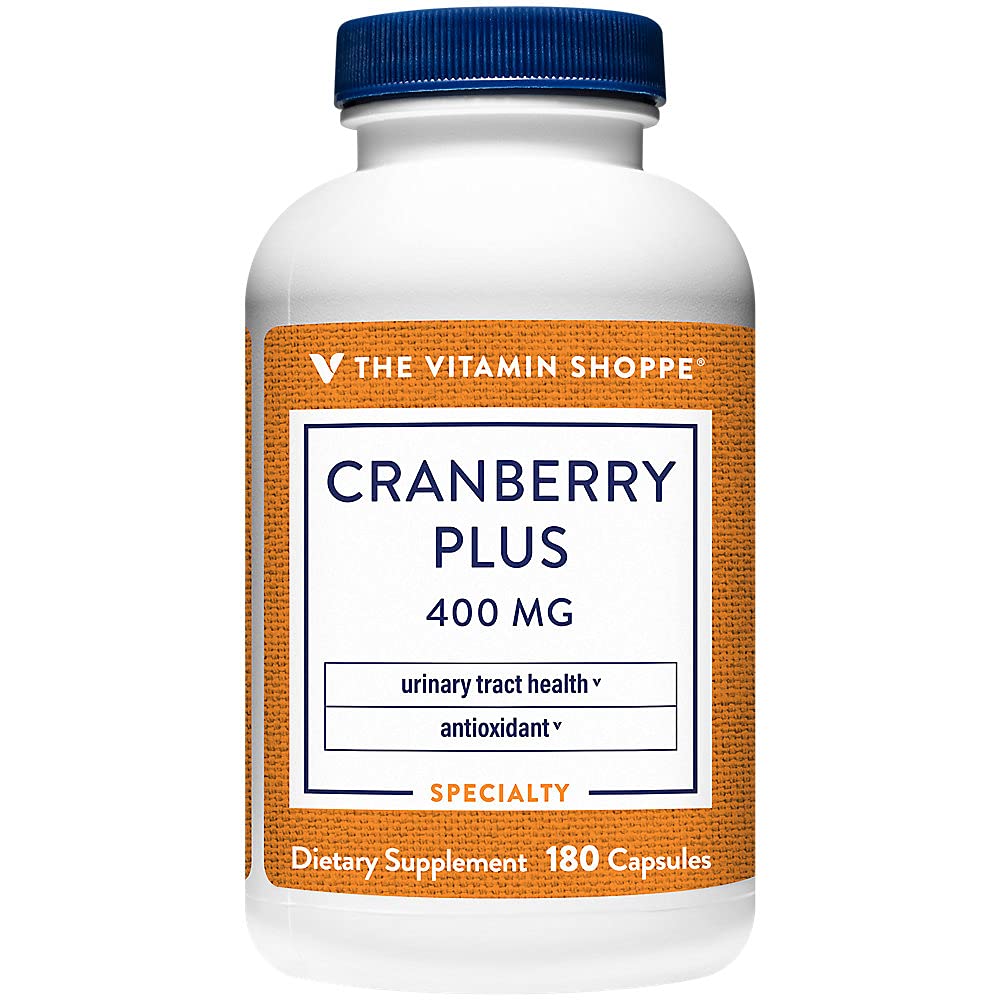 The Vitamin Shoppe Cranberry Plus 400MG 180 Capsules