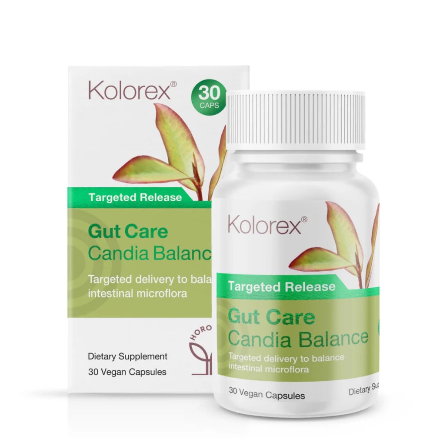 Kolorex Advanced Candida Care Targeted Release Gut Balance Capsules, 30 Count