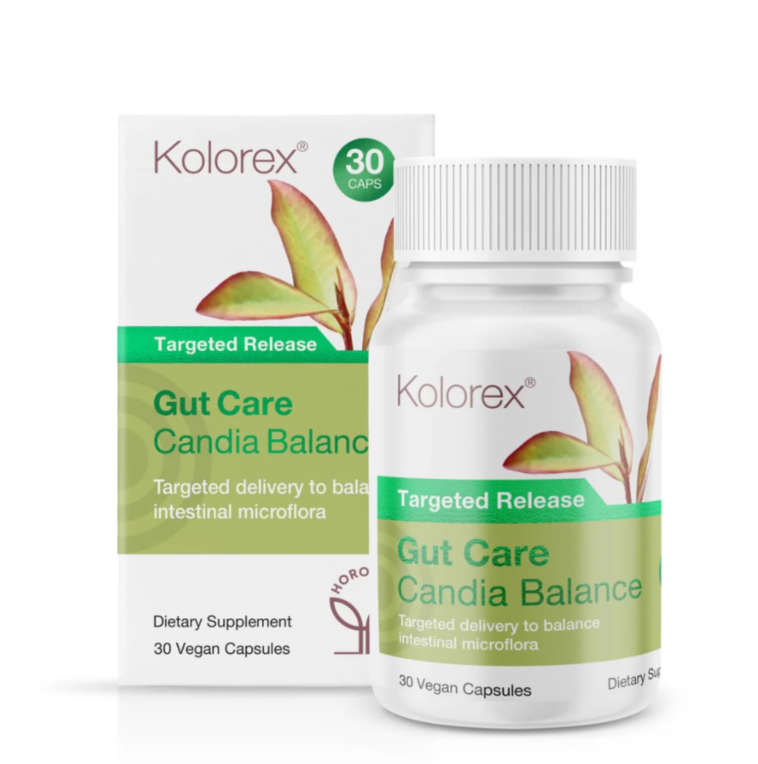 Kolorex Advanced Candida Care Targeted Release Gut Balance Capsules, 30 Count