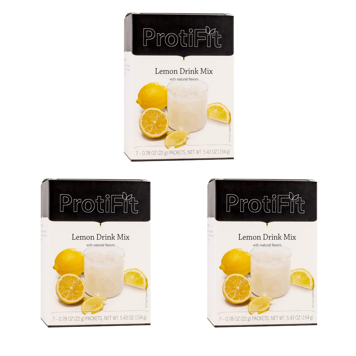 ProtiFit High Protein Lemon Fruit Drink Powder, 3 Pack